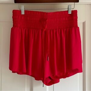 Never Worn Flowy Red Shorts